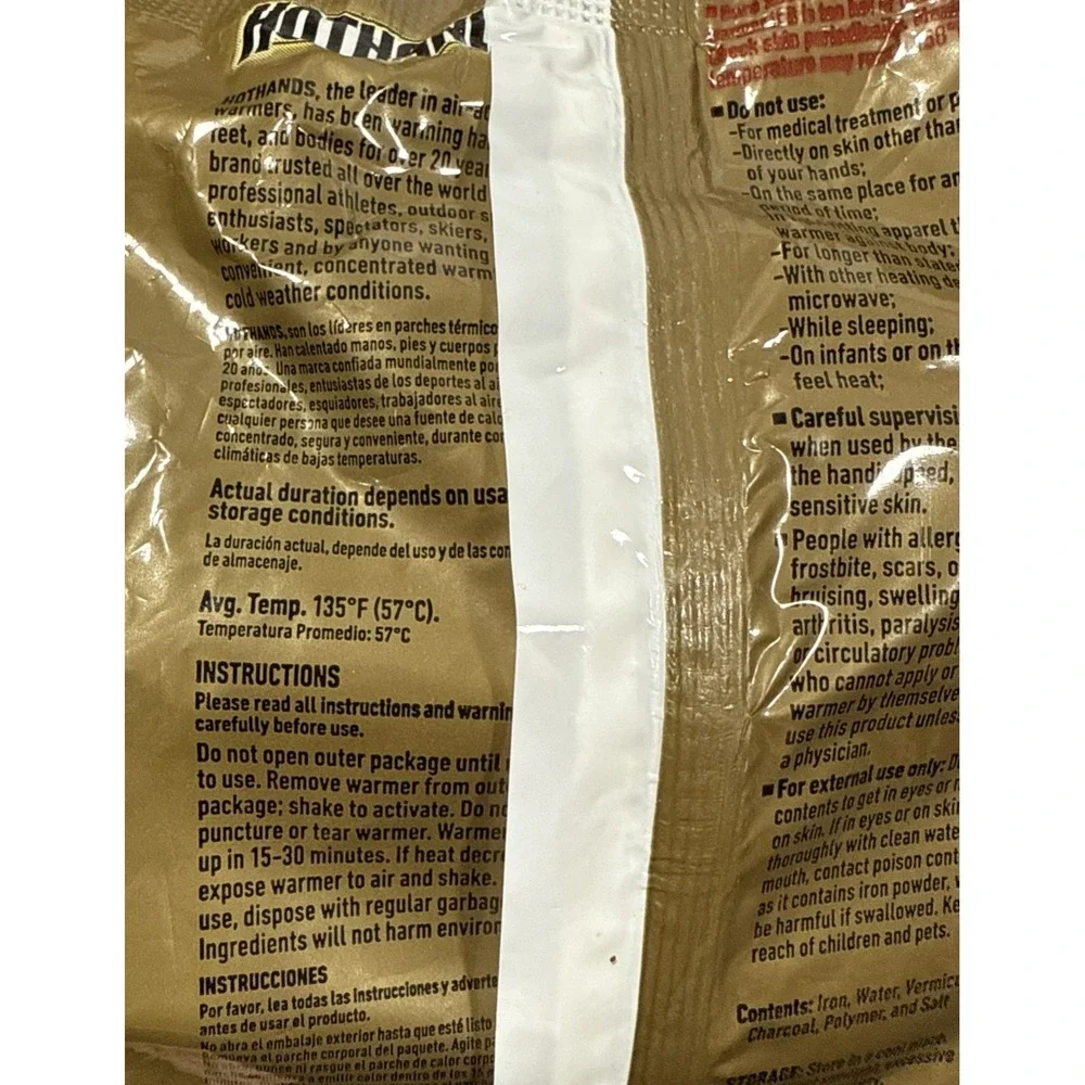 HotHands Hand Warmer Value Pack 20 Pairs Total 10 Hour Heat Air Activated Lot